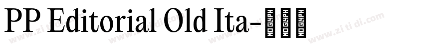 PP Editorial Old Ita字体转换